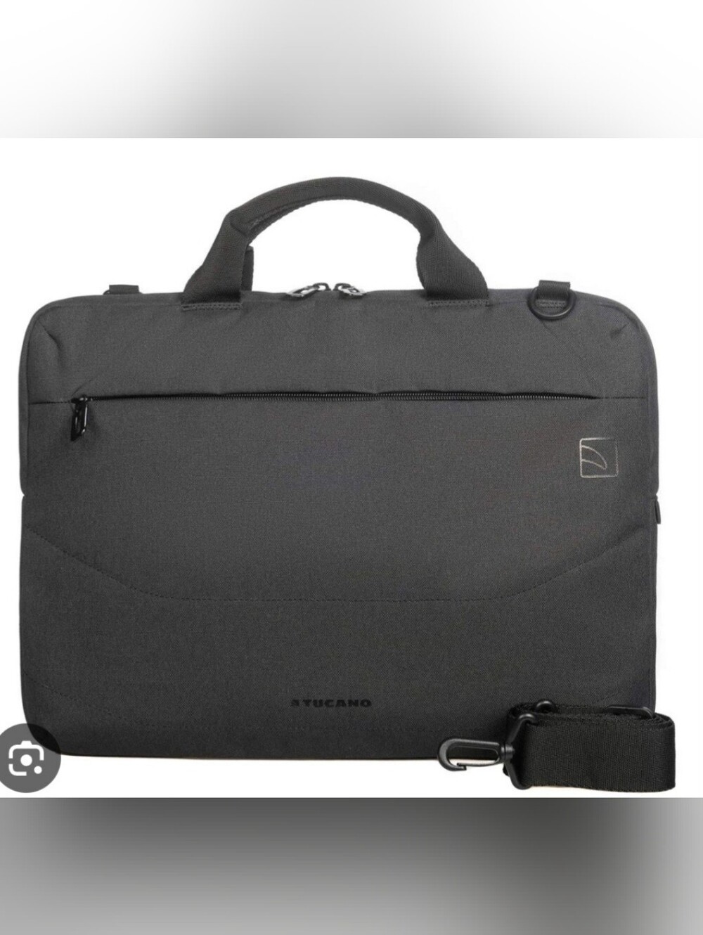 Tucano Milano Italy Dark Grey Laptop Bag W/Adjustable Shoulder Strap - Picture 7 of 7